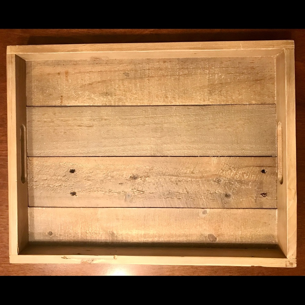 West elm real wood decorative serving tray - Picture 3 of 5